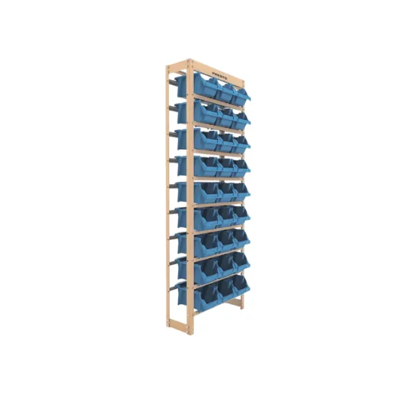 Kit Estante Gaveteiro Organizador 27/5 Azul